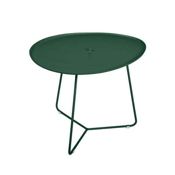 Cocotte Outdoor Side Table with Removable Top By Fermob in Cedar Green
