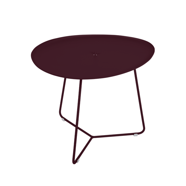 Cocotte Outdoor Side Table with Removable Top By Fermob in Black Cherry