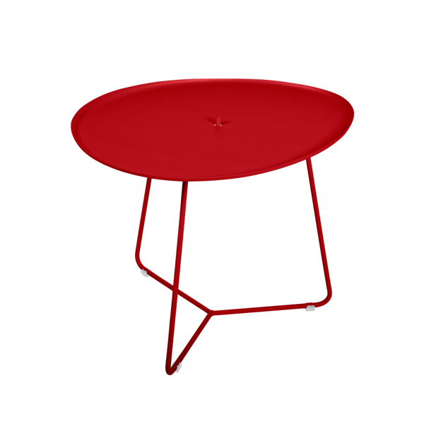 Cocotte Outdoor Side Table with Removable Top By Fermob in Poppy
