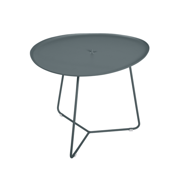 Cocotte Outdoor Side Table with Removable Top By Fermob in Storm Grey
