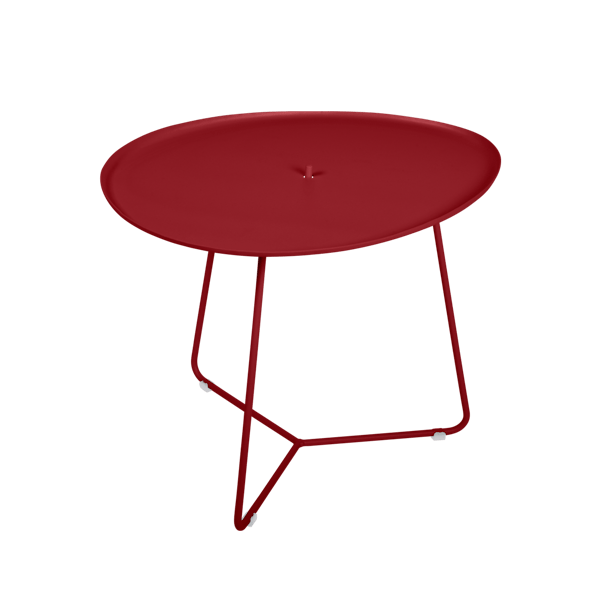 Cocotte Outdoor Side Table with Removable Top By Fermob in Chilli