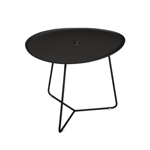 Cocotte Outdoor Side Table with Removable Top By Fermob in Liquorice