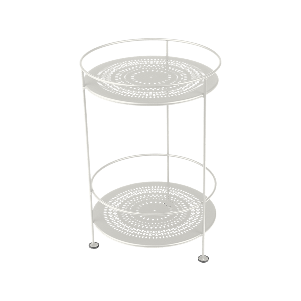 Guinguette Garden Side Table - Perforated Top By Fermob in Clay Grey