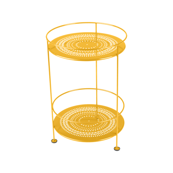 Guinguette Garden Side Table - Perforated Top By Fermob in Honey