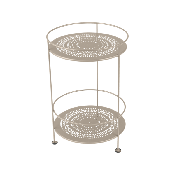 Guinguette Garden Side Table - Perforated Top By Fermob in Nutmeg