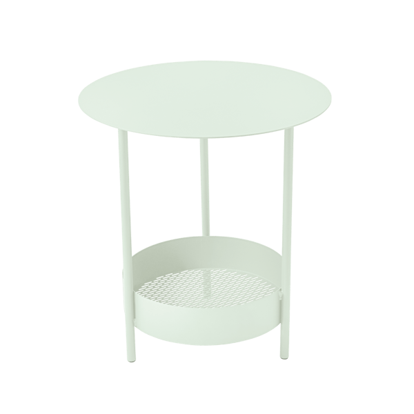 Salsa Outdoor Pedestal Side Table By Fermob in Ice Mint
