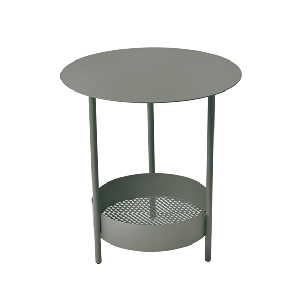 Salsa Outdoor Pedestal Side Table By Fermob in Rosemary