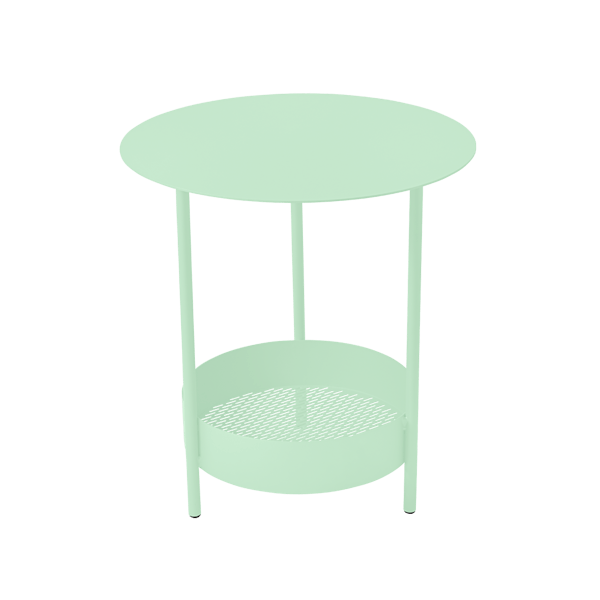 Salsa Outdoor Pedestal Side Table By Fermob in Opaline Green