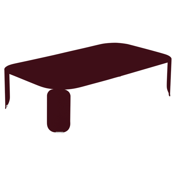 Fermob Bebop Low Table 120 x 70cm - 29cm High in Black Cherry