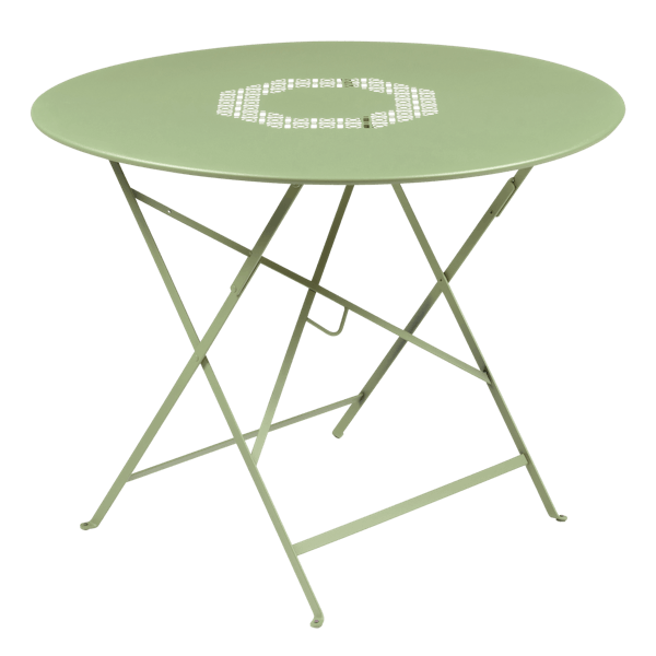 Lorette Folding Table Round 96cm in Willow Green