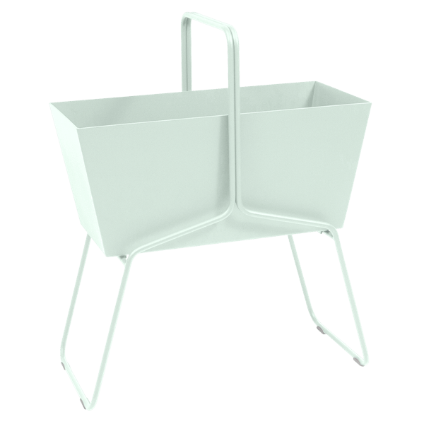 Fermob Basket High Planter in Ice Mint