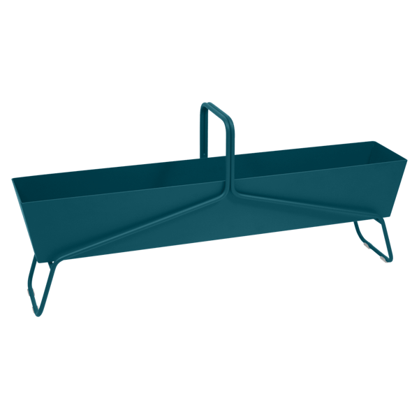 Fermob Basket Long Planter in Acapulco Blue