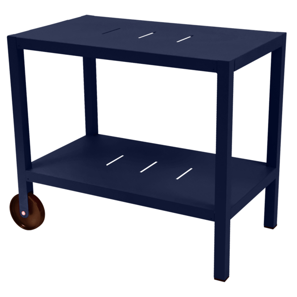 Quiberon Outdoor Side Bar Table By Fermob in Deep Blue