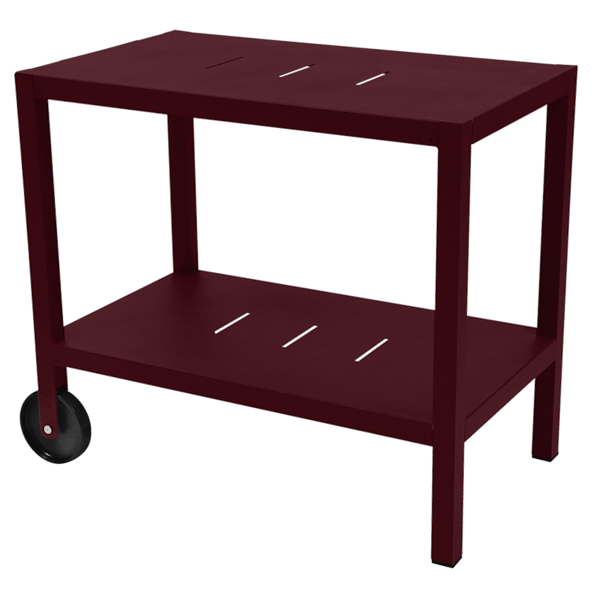 Quiberon Outdoor Side Bar Table By Fermob in Black Cherry