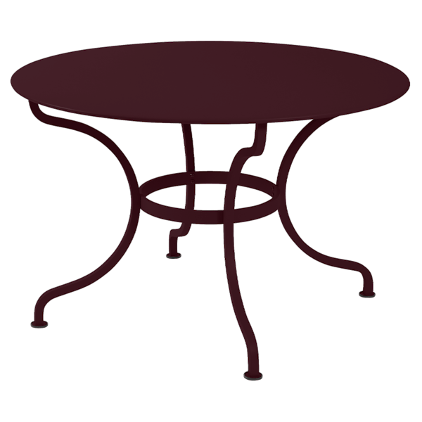 Fermob Romane Table Round 117cm in Black Cherry