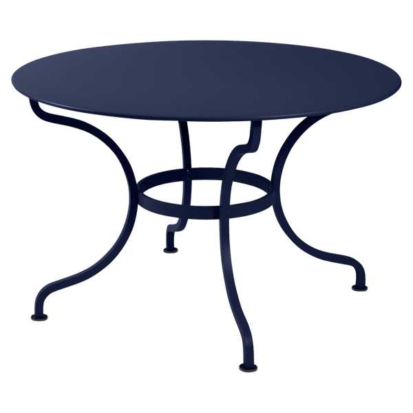 Fermob Romane Table Round 117cm in Deep Blue