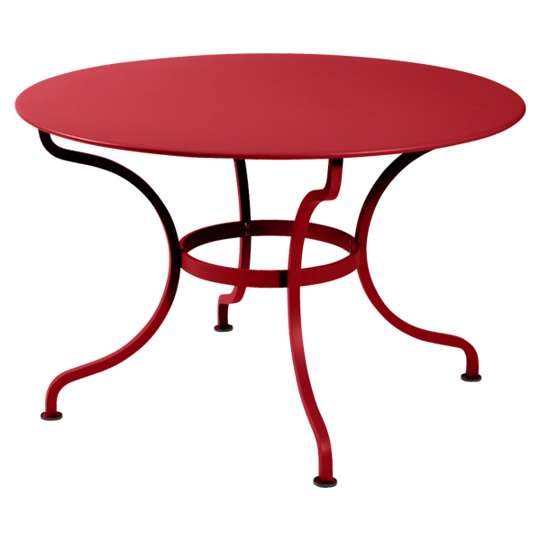 Fermob Romane Table Round 117cm in Poppy