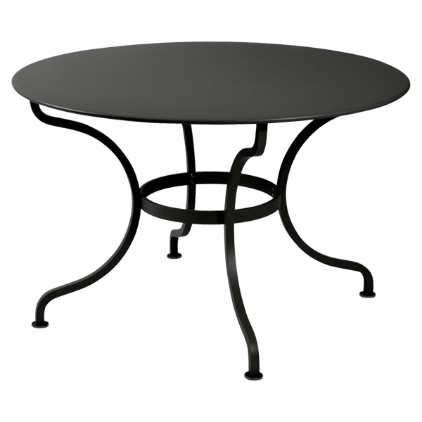 Fermob Romane Table Round 117cm in Liquorice