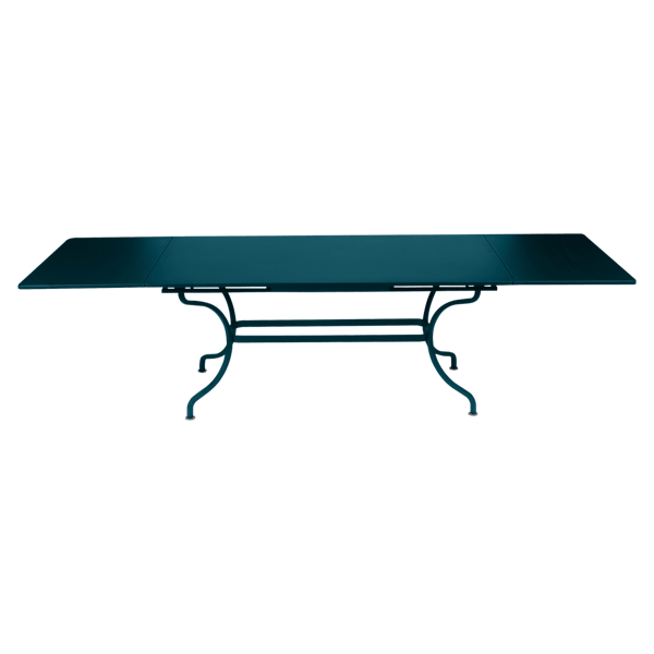 Fermob Romane Extension Table 200 to 300cm x 100cm in Acapulco Blue