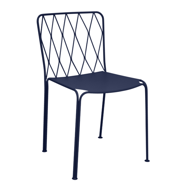 Kintbury Outdoor Dining Chair By Fermob in Deep Blue