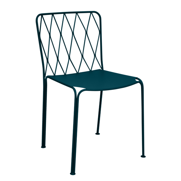Kintbury Outdoor Dining Chair By Fermob in Acapulco Blue
