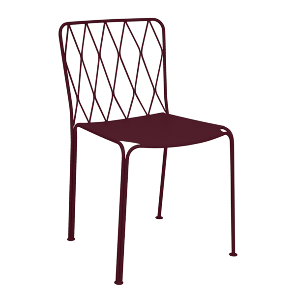 Kintbury Outdoor Dining Chair By Fermob in Black Cherry
