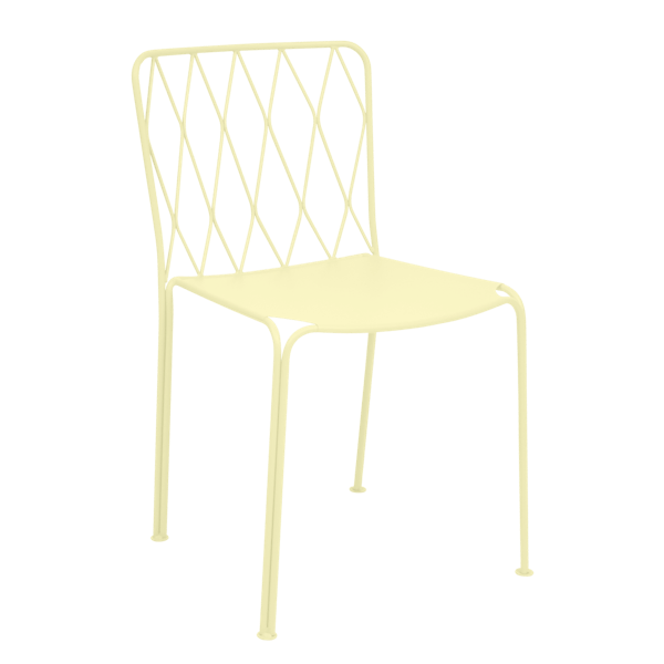 Kintbury Outdoor Dining Chair By Fermob in Frosted Lemon
