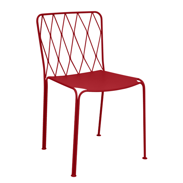 Kintbury Outdoor Dining Chair By Fermob in Poppy