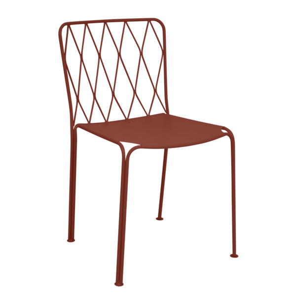 Kintbury Outdoor Dining Chair By Fermob in Red Ochre