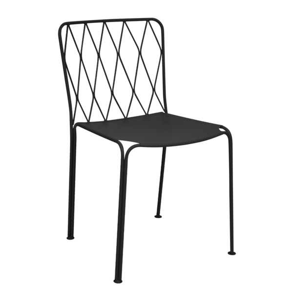 Kintbury Outdoor Dining Chair By Fermob in Liquorice