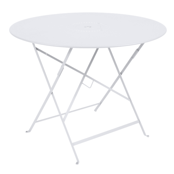 Floreal Folding Garden Table Round 96cm By Fermob in Cotton White