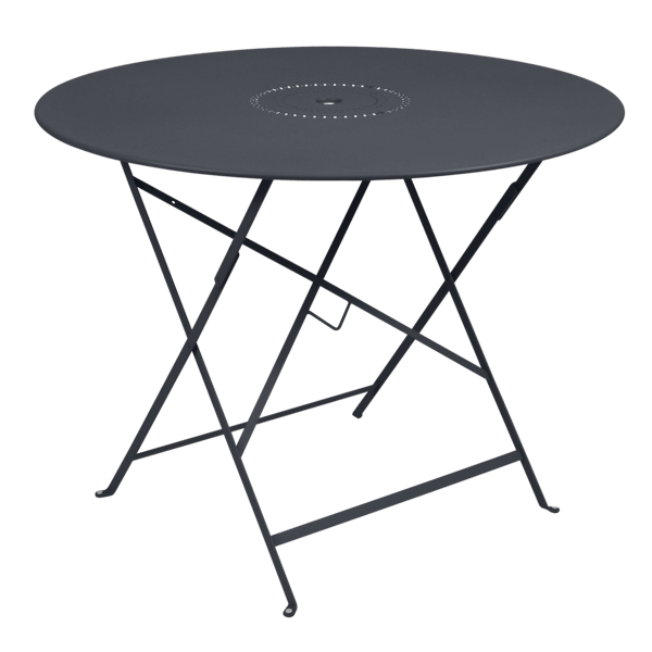 Floreal Folding Garden Table Round 96cm By Fermob in Anthracite