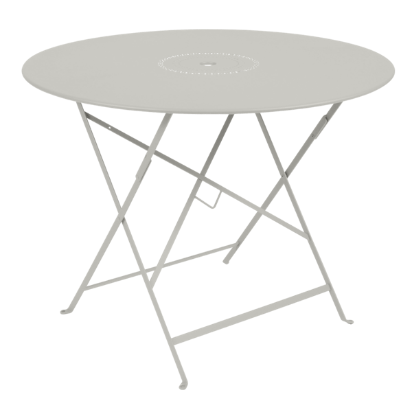 Floreal Folding Garden Table Round 96cm By Fermob in Clay Grey