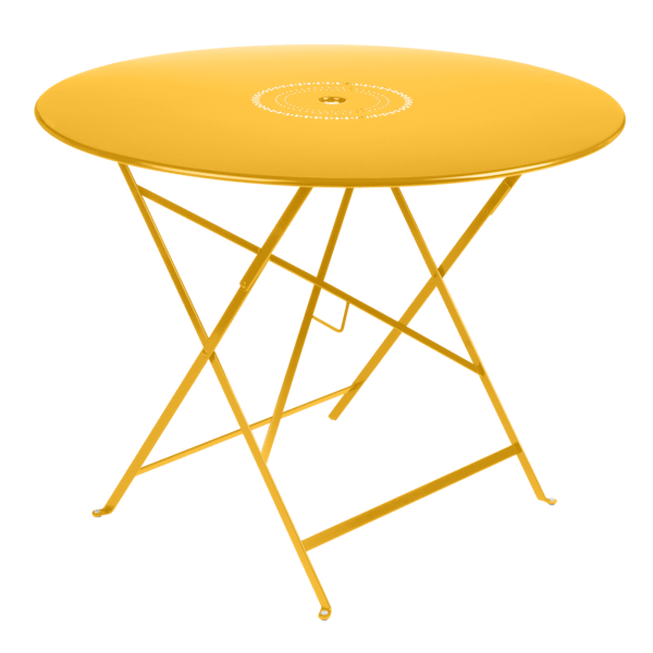 Floreal Folding Garden Table Round 96cm By Fermob in Honey