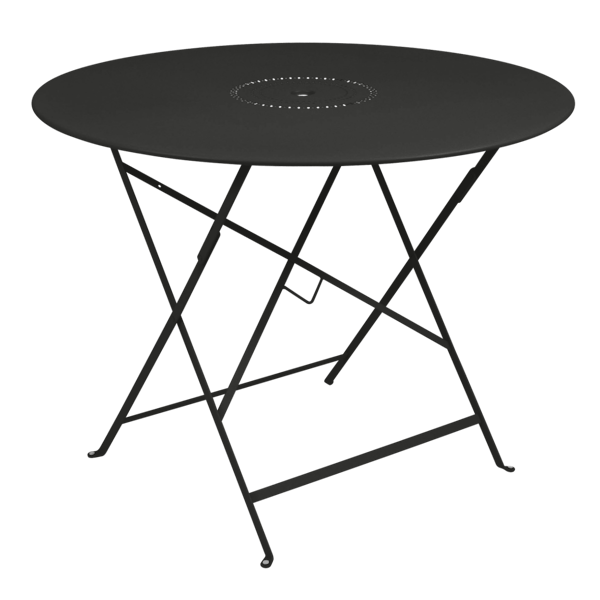 Floreal Folding Garden Table Round 96cm By Fermob in Liquorice