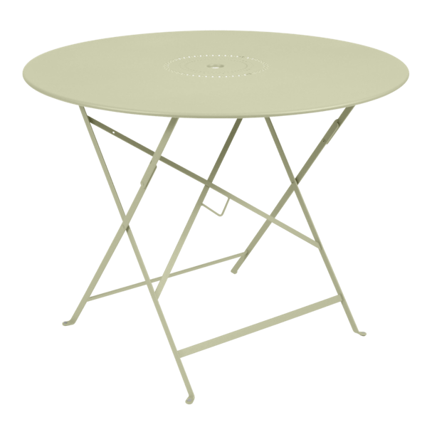 Floreal Folding Garden Table Round 96cm By Fermob in Willow Green