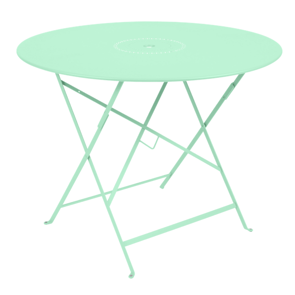 Floreal Folding Garden Table Round 96cm By Fermob in Opaline Green