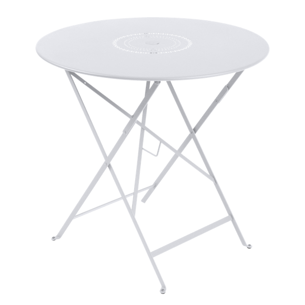 Floreal Folding Garden Table Round 77cm By Fermob in Cotton White