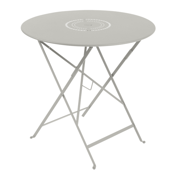 Floreal Folding Garden Table Round 77cm By Fermob in Clay Grey