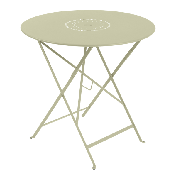 Floreal Folding Garden Table Round 77cm By Fermob in Willow Green