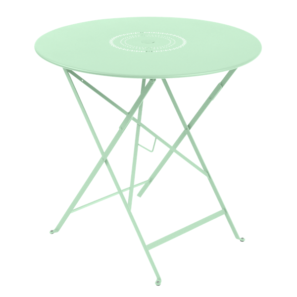 Floreal Folding Garden Table Round 77cm By Fermob in Opaline Green