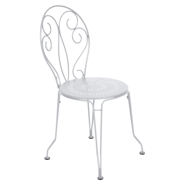 Montmartre Garden Dining Metal Chair By Fermob in Cotton White
