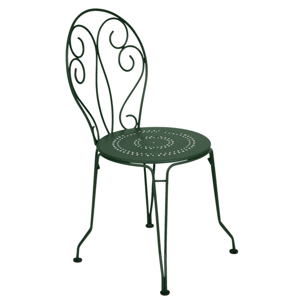 Montmartre Garden Dining Metal Chair By Fermob in Cedar Green