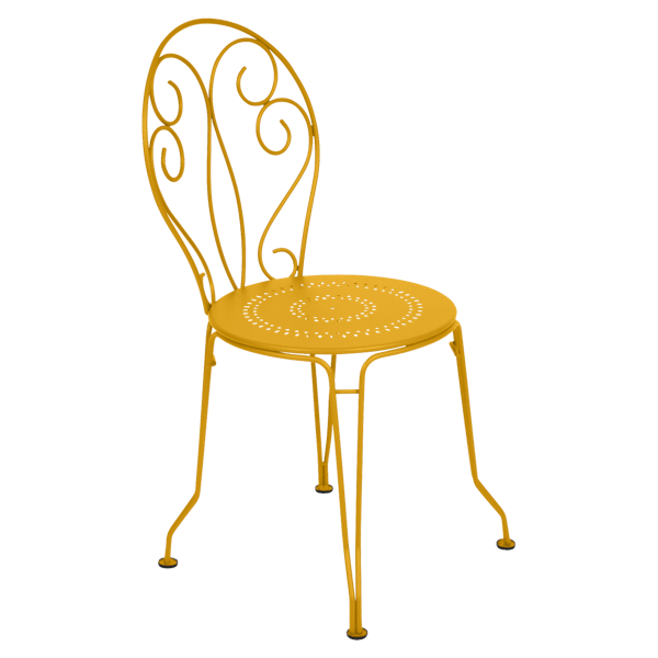 Montmartre Garden Dining Metal Chair By Fermob in Honey 2023