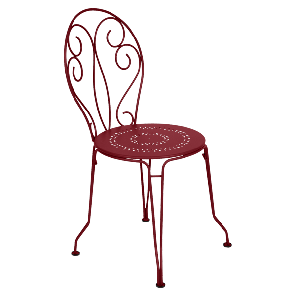 Montmartre Garden Dining Metal Chair By Fermob in Chilli