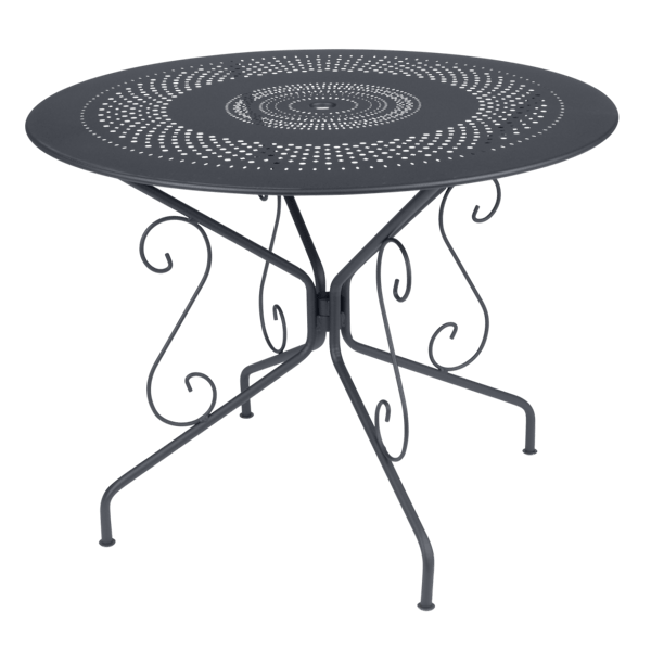 Fermob Montmartre Table Round 96cm in Anthracite