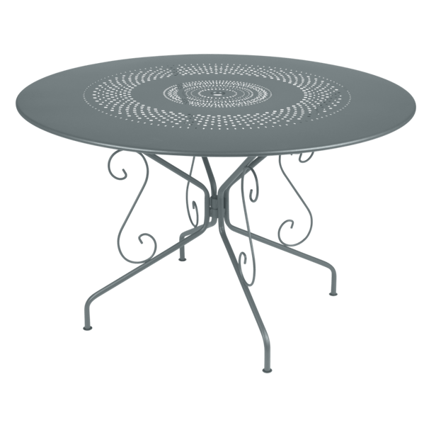 Fermob Montmartre Table Round 117cm in Storm Grey