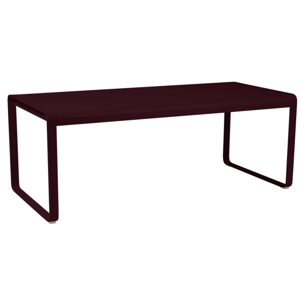 Bellevie Outdoor Dining Table 196 x 90cm By Fermob in Black Cherry