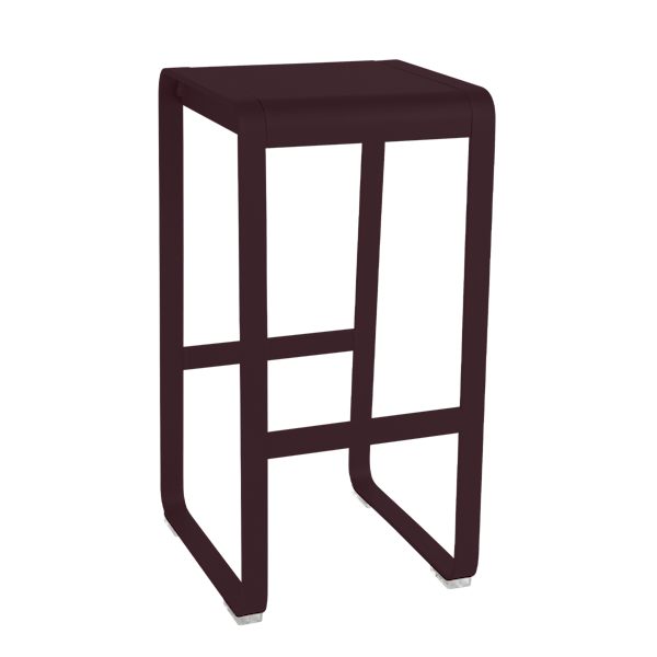 Bellevie Outdoor Bar Stool By Fermob in Black Cherry