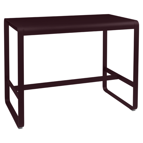 Bellevie Outdoor High Bar Table 140 x 80cm By Fermob in Black Cherry